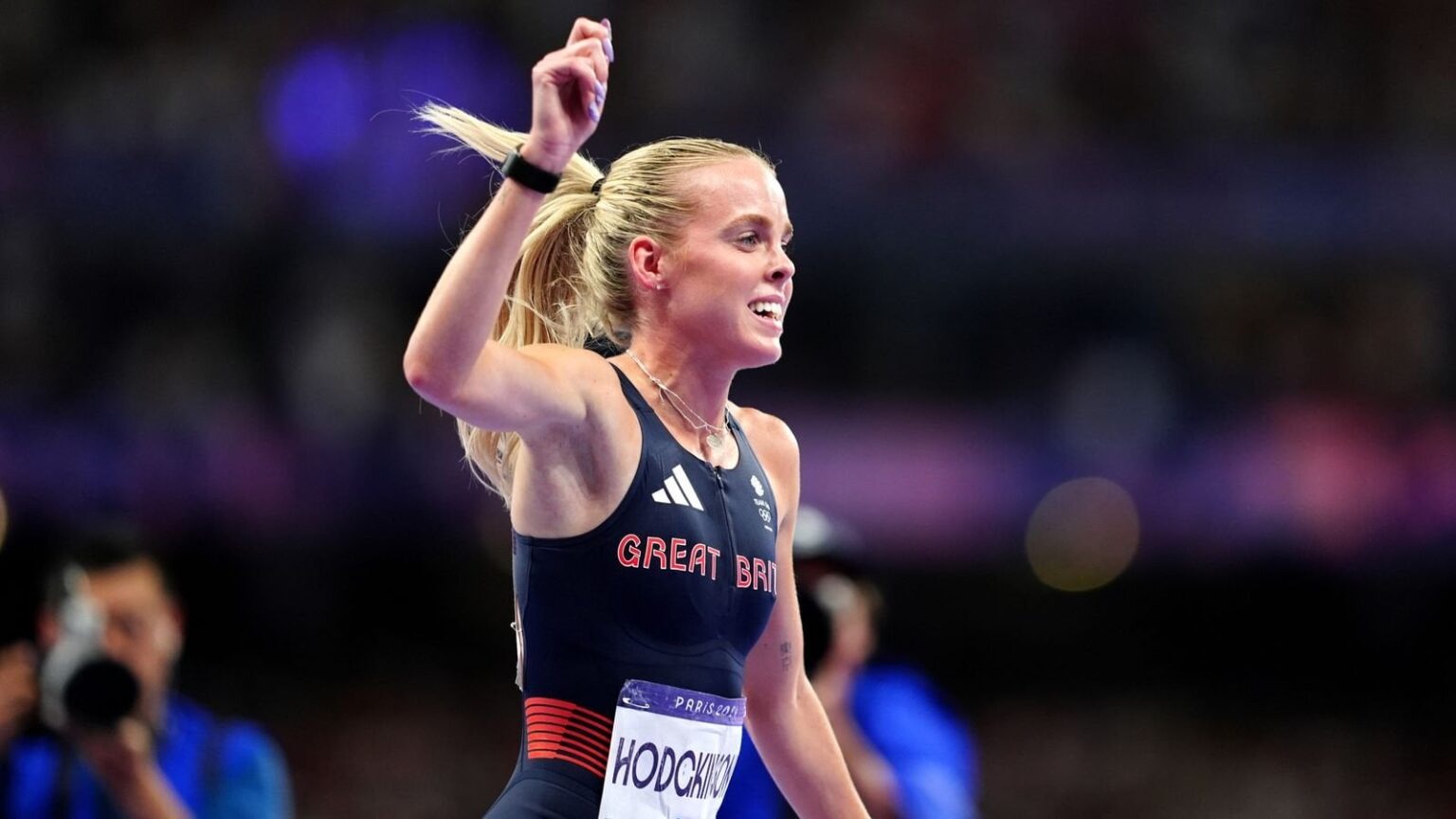 Keely Hodgkinson wins Britain's first athletics gold at Paris Olympics with victory in 800m