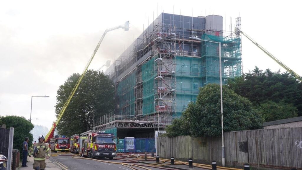 Everyone ‘accounted for’ in Dagenham fire at building with ‘known’ safety issues