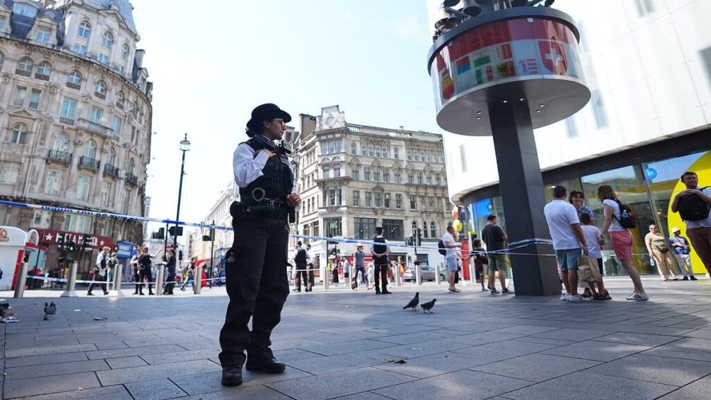 Girl, 11, ‘was put in headlock and stabbed eight times with steak knife in ‘random attack’ in Leicester Square’ Girl, 11, 'was put in headlock and stabbed eight times with steak knife in 'random attack' in Leicester Square'