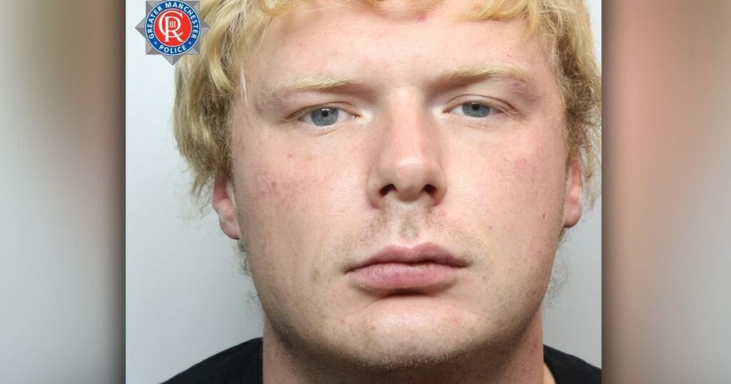 Racist brute in sickening attack on lone black man during far-right protests