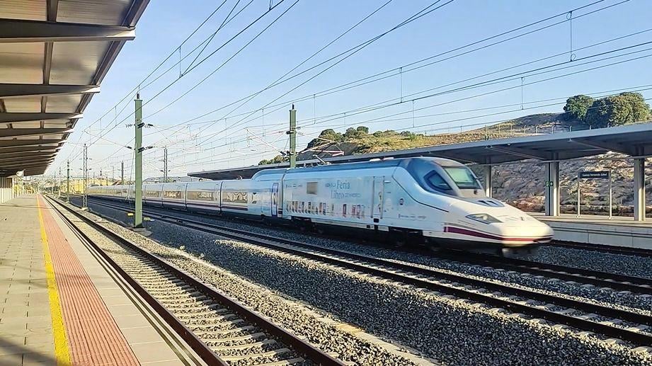 High Speed Train at Cuenca Train Station, Spain
