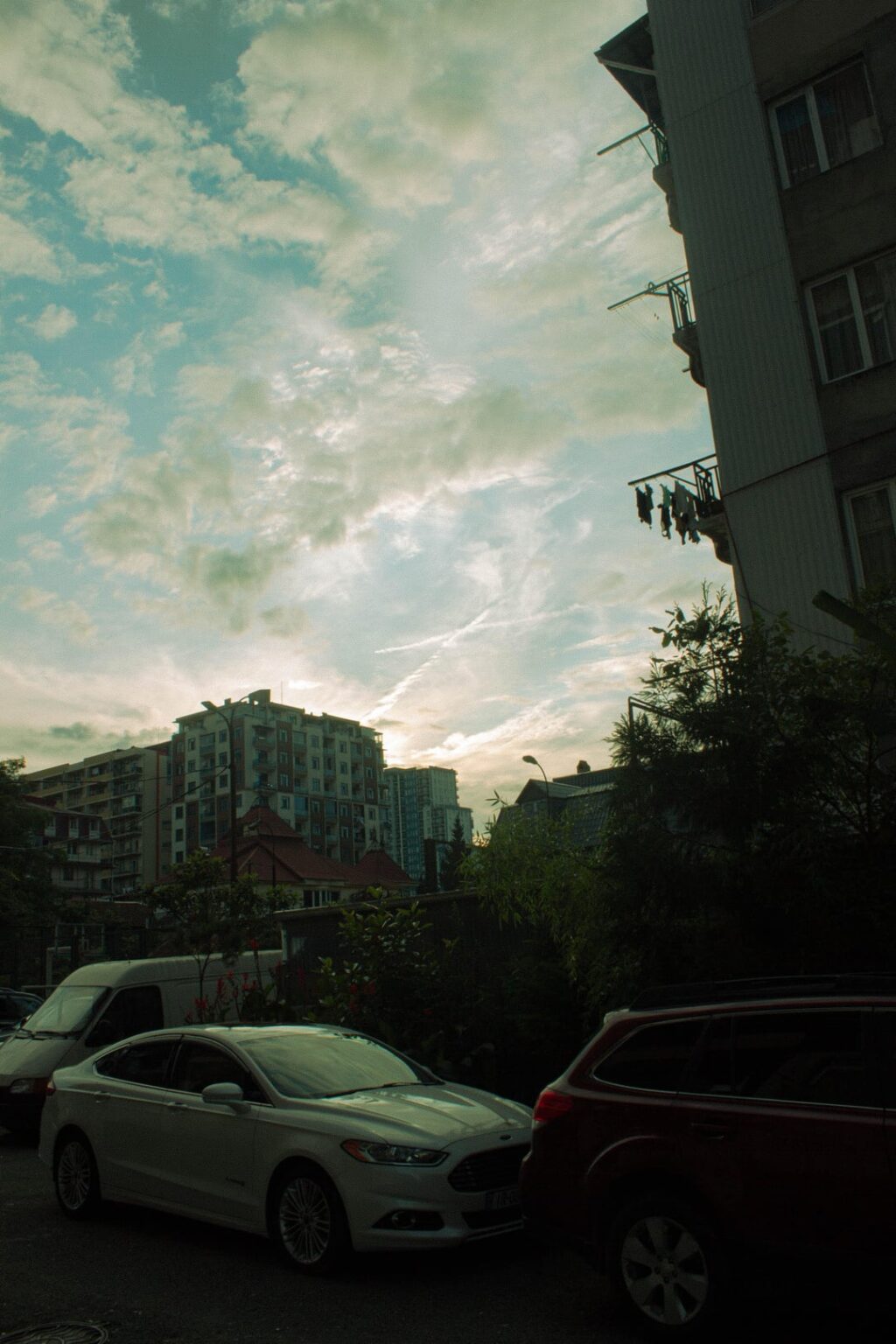 Batumi under construction and full of cars