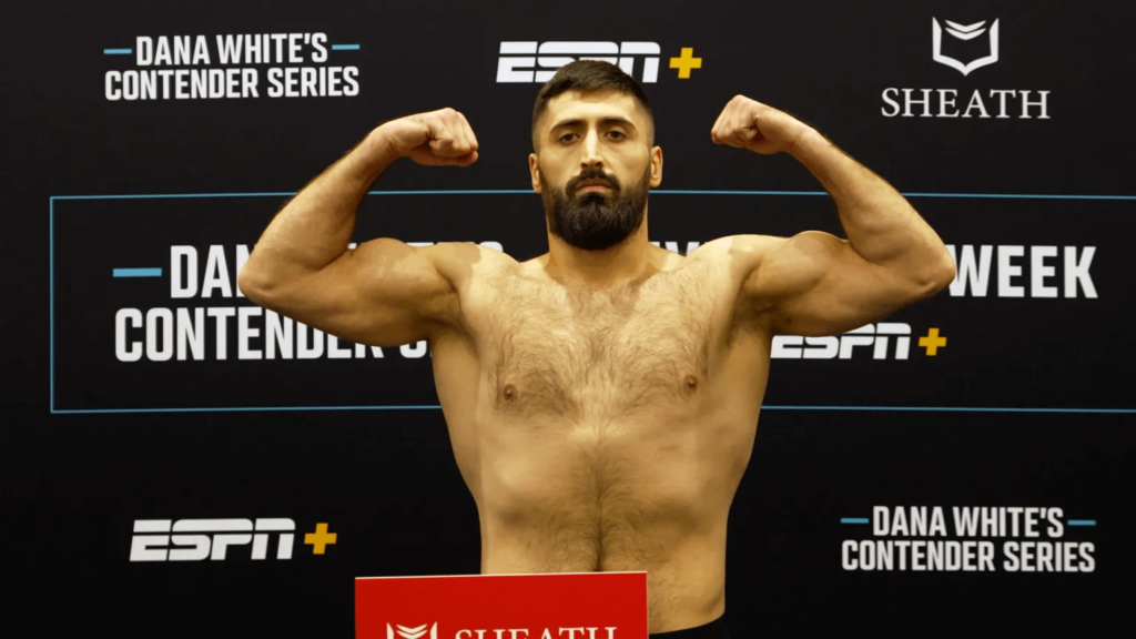 Mikheil Sazhiniani, with a record of 13-2 from Khashuri, Georgia, will be fighting on the Dana White Contender Series on August 14, aiming to earn a spot in the UFC.