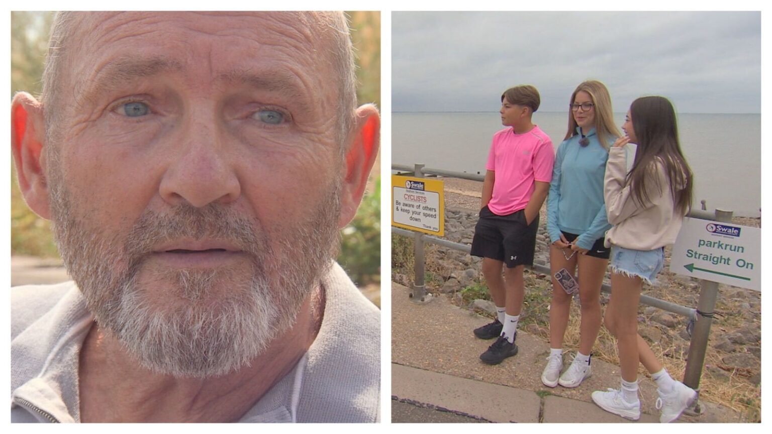 Royal Marine thanks teens who saved him from drowning off Kent coast | ITV News