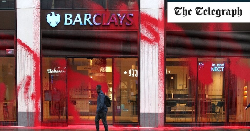 Barclays warned it risks damaging its reputation by 'capitulating' to demands of pro-Palestine activists