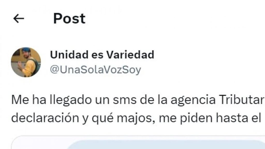 This "SMS from the Tax Agency" reaches you and gets more than 12,000 'likes' when you share it on Twitter