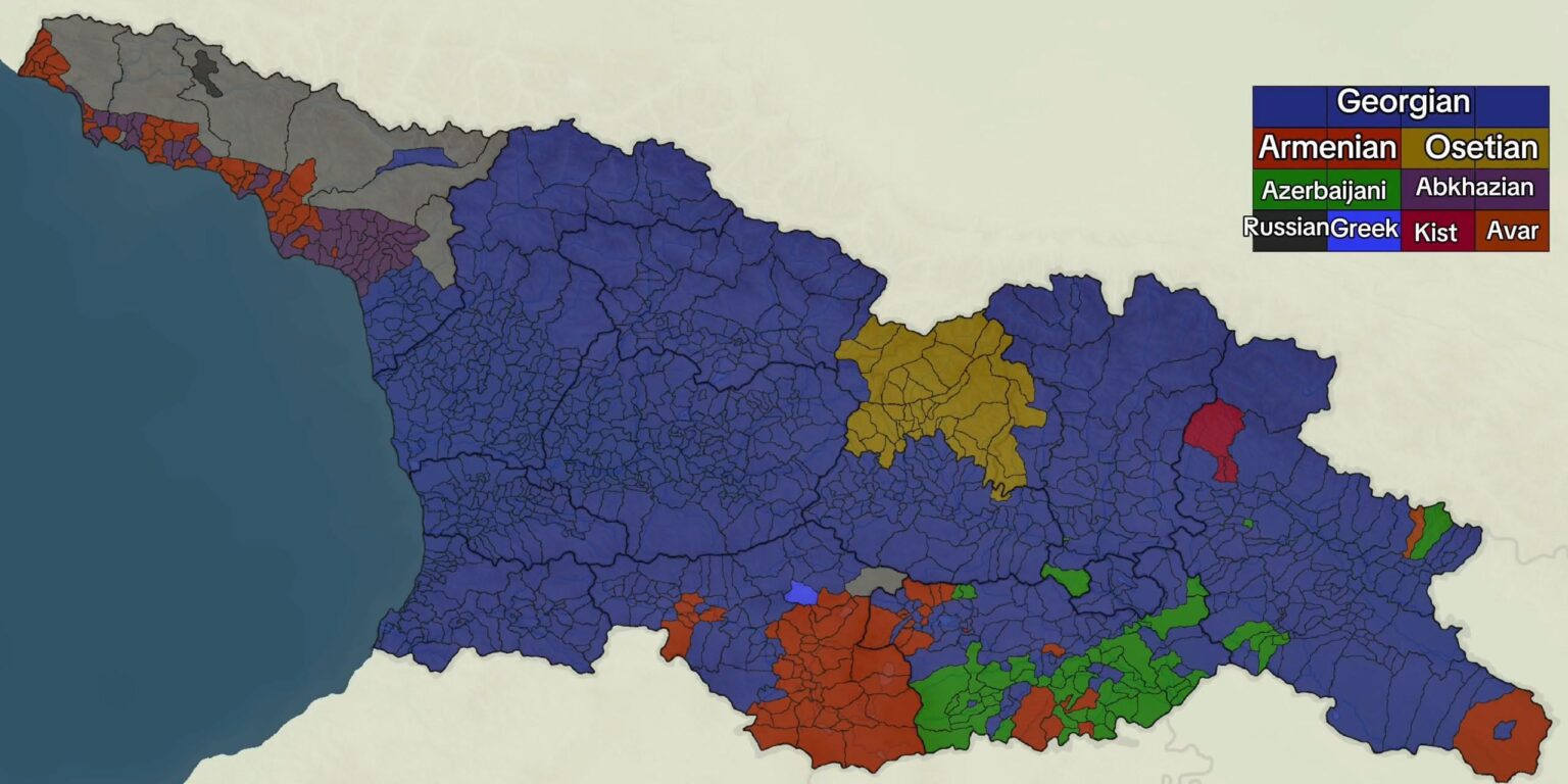 Ethnic map of Georgia