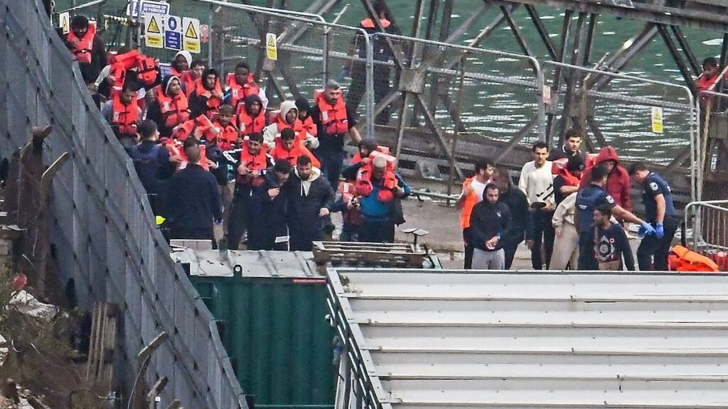 More than 700 migrants cross the Channel in one of the highest daily tallies this year