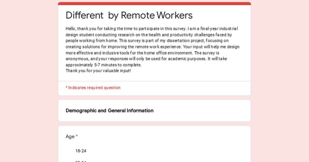 Understanding Work From Home Experiences (Remote Workers)