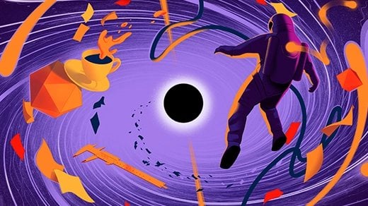 The Unraveling of Space-Time. "“One sees no alternative except to say that [space-time] geometry fails, and pregeometry has to take its place to ferry physics through the final stages of gravitational collapse and on into what happens next.”