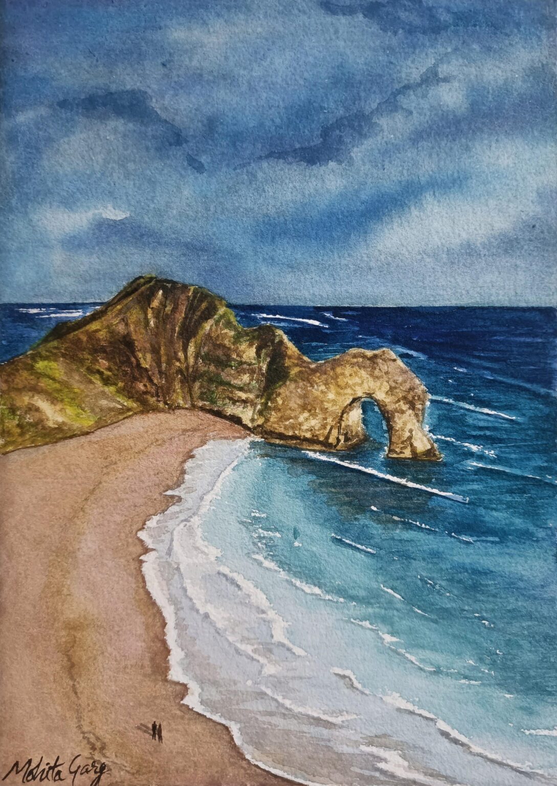 Made this painting of Durdledoor, hope you like it.