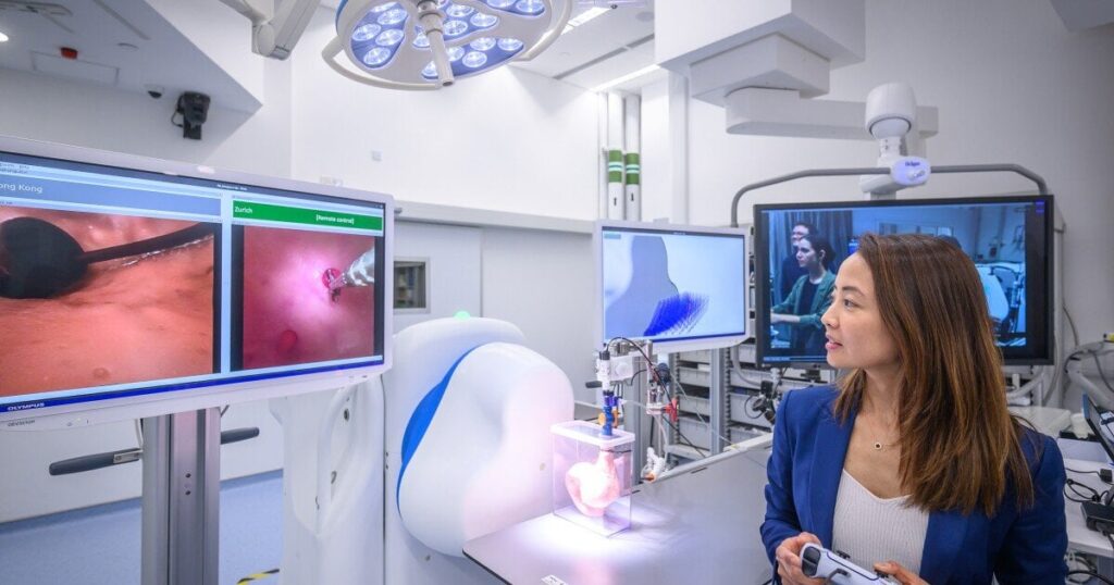 Doctors have successfully operated on a pig – from 5,780 miles away | Using a video game controller, surgeons in Switzerland successfully performed an endoscopy on a pig in Hong Kong, paving the way for remote procedures in humans in areas where local expertise isn’t available.