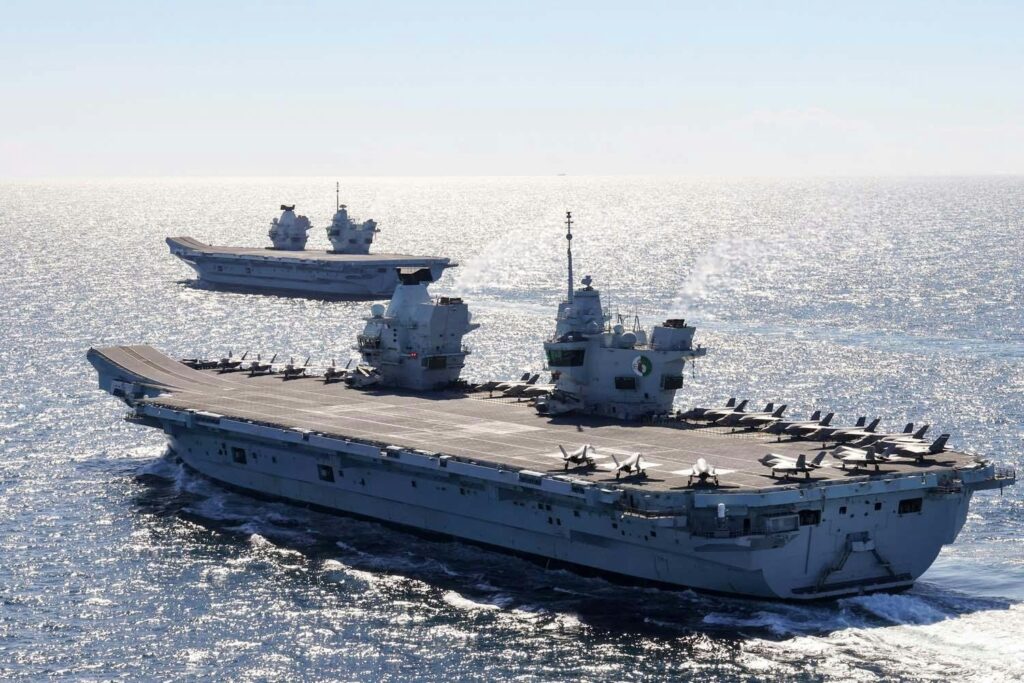 UK putting both aircraft carriers to sea at the same time