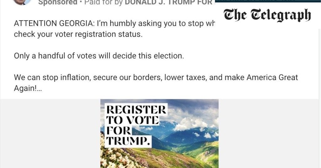 Trump confuses the state of Georgia with the European country in new ad