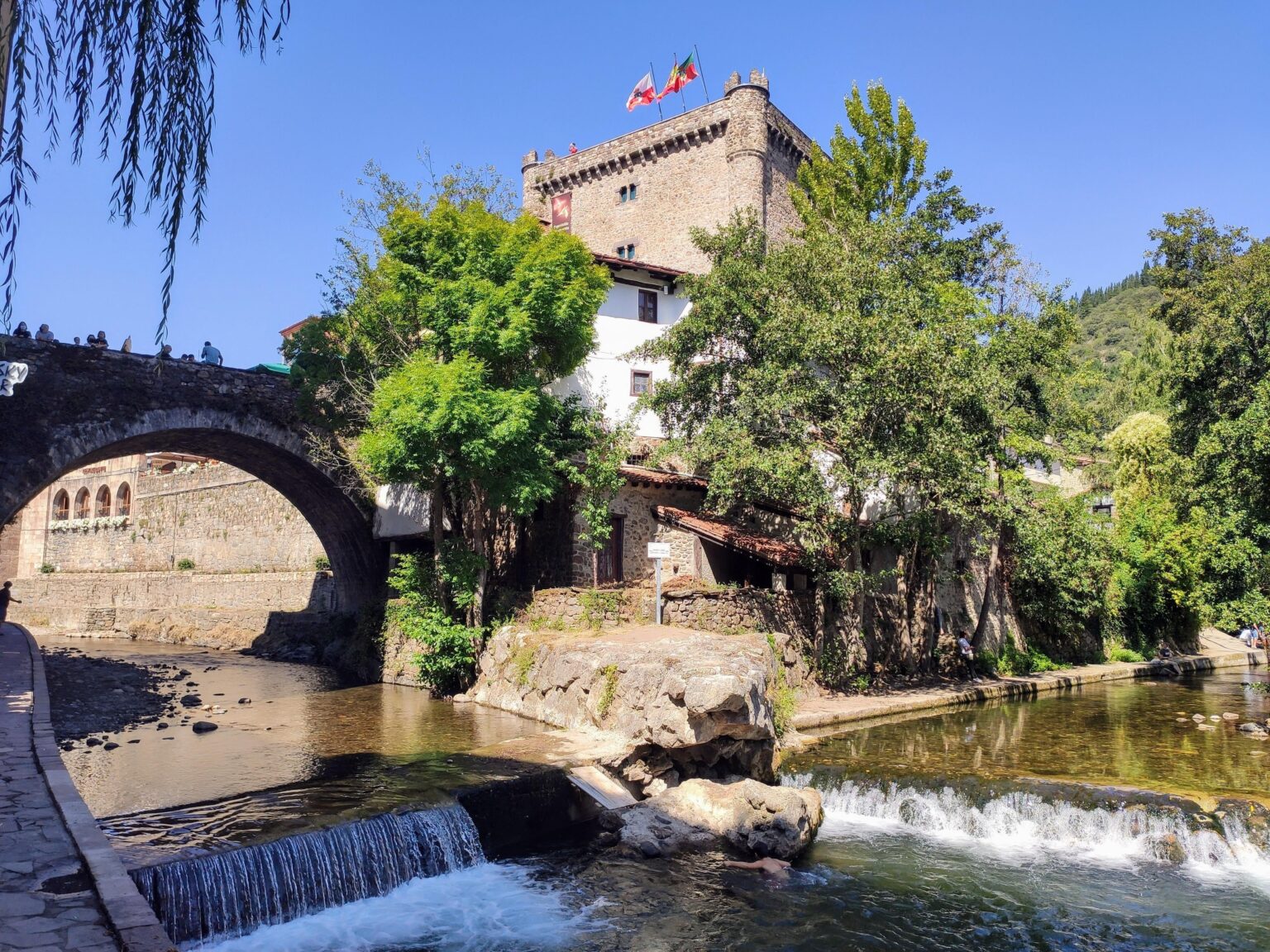 It was really hot in Potes in August three years ago. But the visit was worth it.