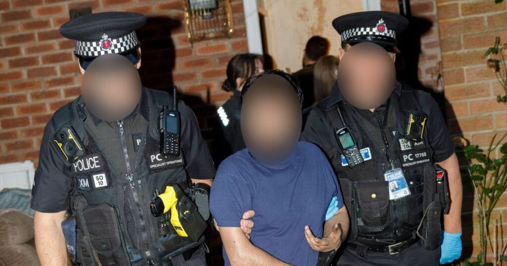 Tears as police probing Manchester grooming gang arrest seven men in dawn raids. The M.E.N. joined GMP during raids over crimes said to have been committed 20 years ago, with the men arrested on suspicion of sex crimes against a girl under 16 Tears as police probing Manchester grooming gang arrest seven men in dawn raids. The M.E.N. joined GMP during raids over crimes said to have been committed 20 years ago, with the men arrested on suspicion of sex crimes against a girl under 16
