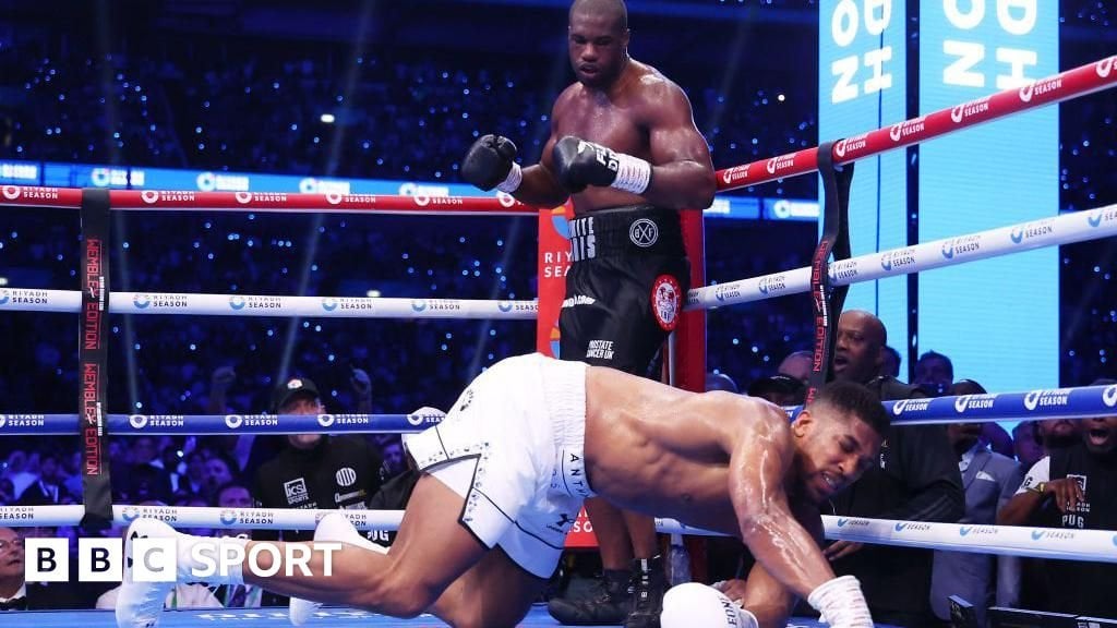 Joshua v Dubois: Daniel Dubois stops Anthony Joshua in five rounds at Wembley Stadium