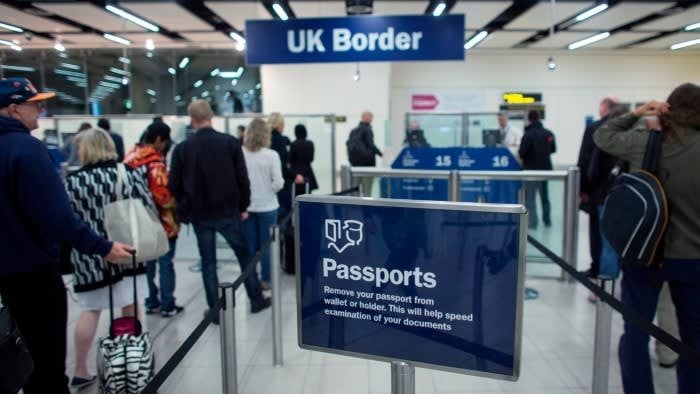 UK to require £10 travel permits for EU and US citizens
