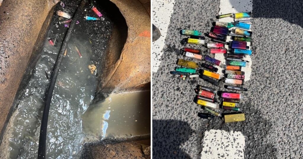 Disposable vapes found blocking Darlington sewage pipe