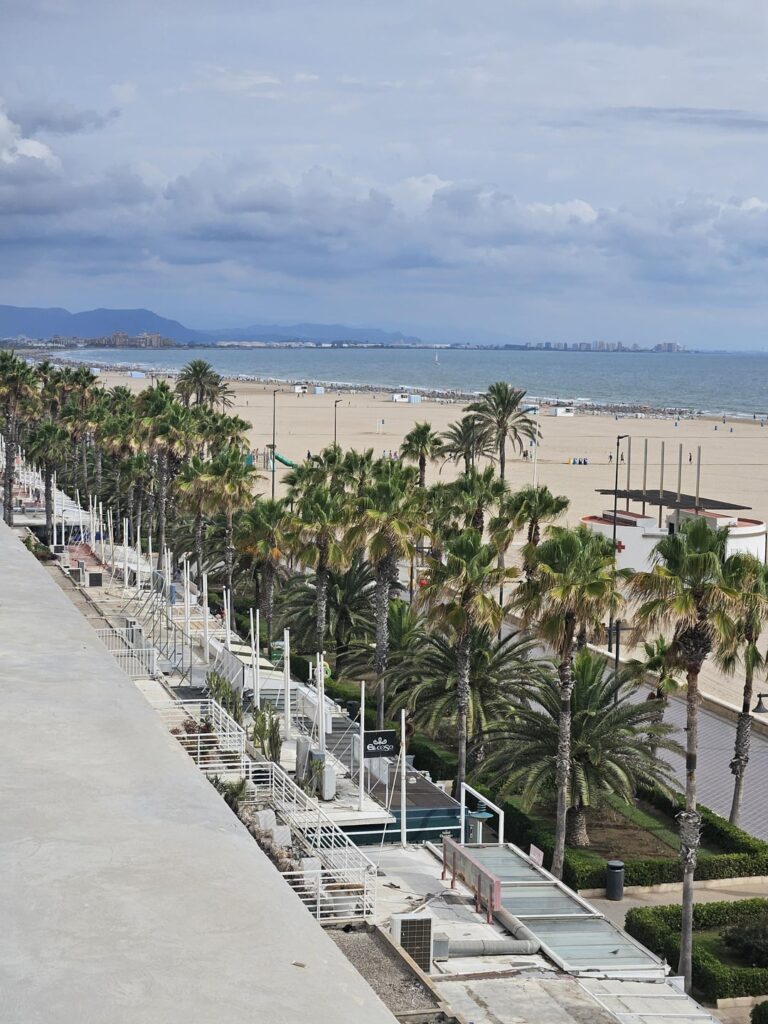 Valencia beach and marina