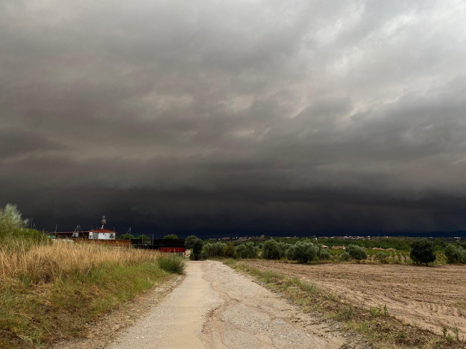 Stunning stormy sky over Escalona