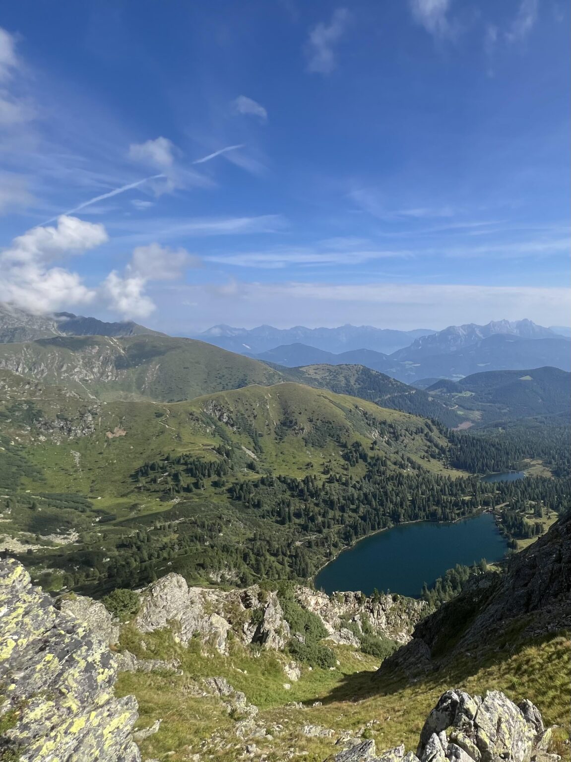 Large and small Scheibelsee, Hohentauern.