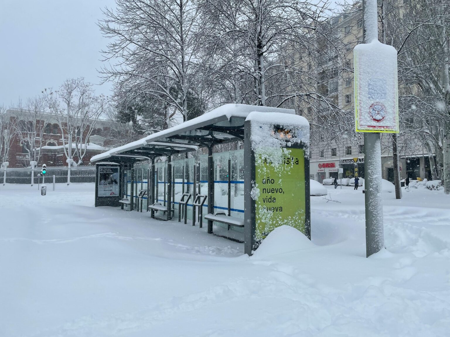 Remembering the snowfall of Philomena in Madrid