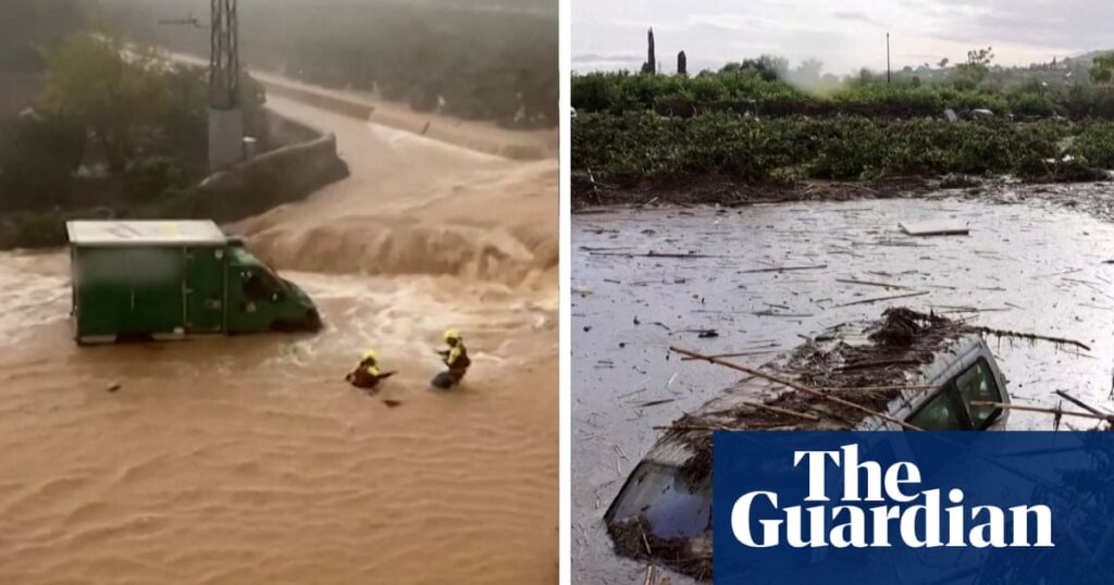 Firefighters carry out rescues after flash foods hit Spain – video | Spain Firefighters carry out rescues after flash foods hit Spain – video | Spain