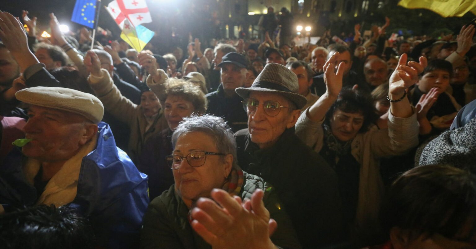 Thousands protest in Georgia as opposition challenges election results