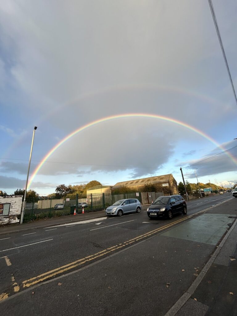 A perfect rainbow in United Kingdom