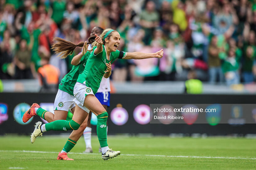 Julie-Anne Russell opened the scoring for Ireland inside three minutes