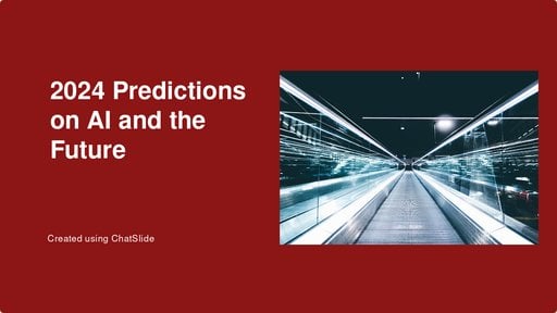 What the Future Holds?! - discussion on politics & tech prediction 2024