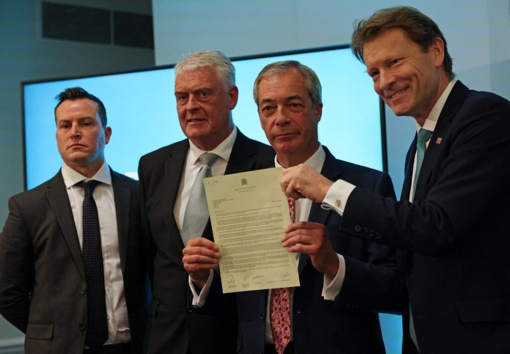 Nigel Farage’s Reform party offers £300 tours of parliament in apparent Commons rules breach
