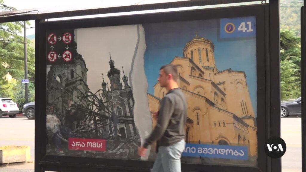 Georgia’s leaders stoke fears of Russian war ahead of pivotal election
