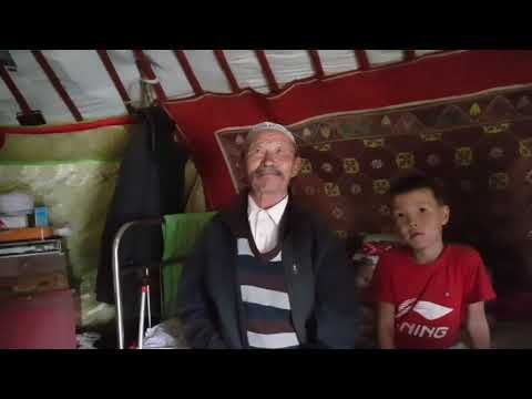 Turkish speaking nomad family in the middle of Mongolian steppes