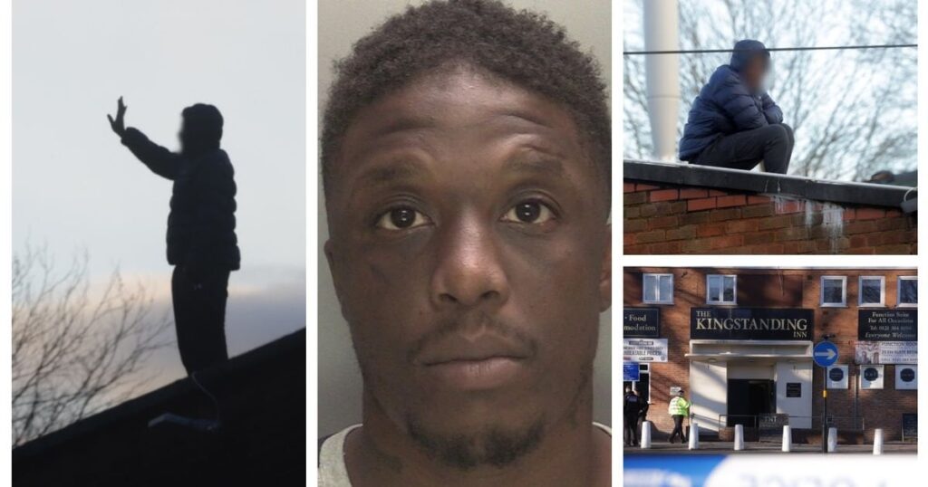 'Revenge porn rapper' caused six-hour pub roof standoff hurling bricks at police