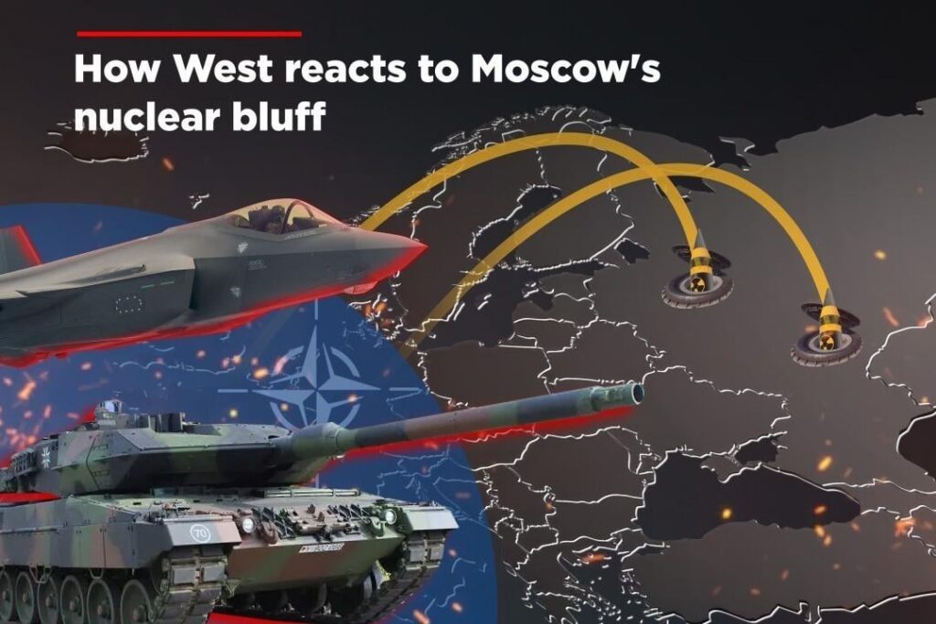 Free world and NATO are now responding on Kremlin nuclear bluff with strengthening their defense capabilities: nuclear deterrence, precision weapons, modern aviation and AA. Such response and active support of Ukraine with the authorization of long-range strikes are crutial now