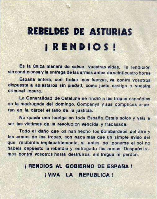 90 years ago, the October Revolution of 1934 was crushed in Asturias