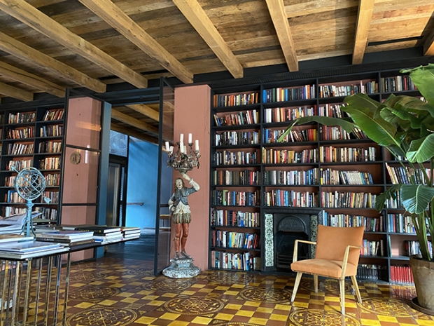 In the lobby of The Rooms Hotel