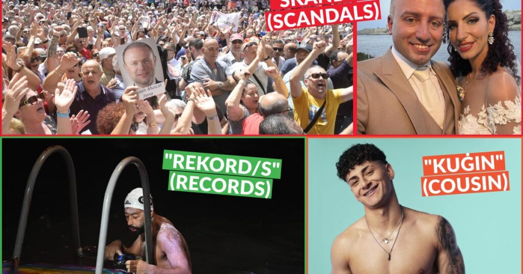 the year of ‘skandli’, ‘rekords’ and ‘kuġin’ for Maltese speakers