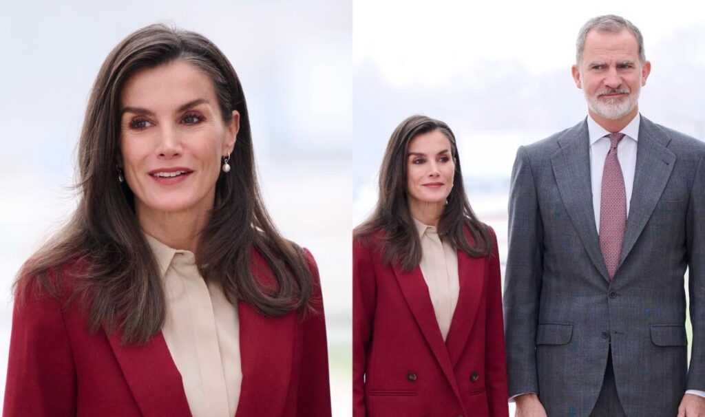 Queen Letizia of Spain Continues Her Power Suiting Streak in Red Suit During Cuenca Visit With King Felipe VI Queen Letizia of Spain Continues Her Power Suiting Streak in Red Suit During Cuenca Visit With King Felipe VI