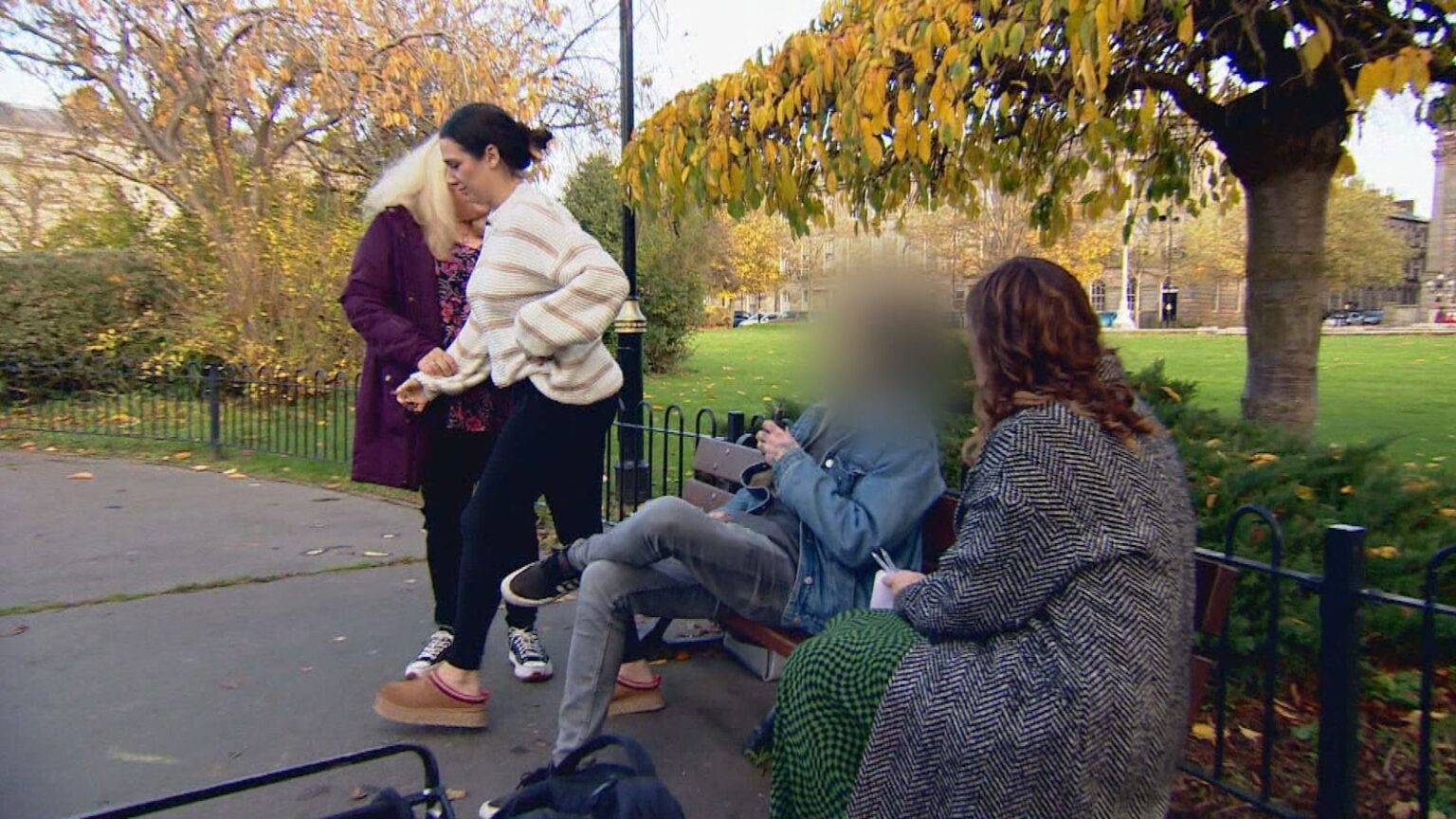 Man disrupts TV interview about women feeling unsafe in public spaces