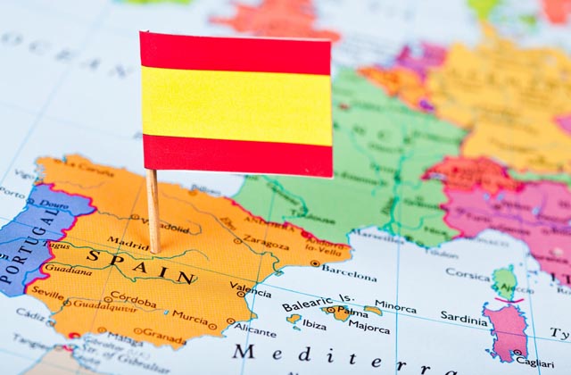 Espana Bandera Mapa 1