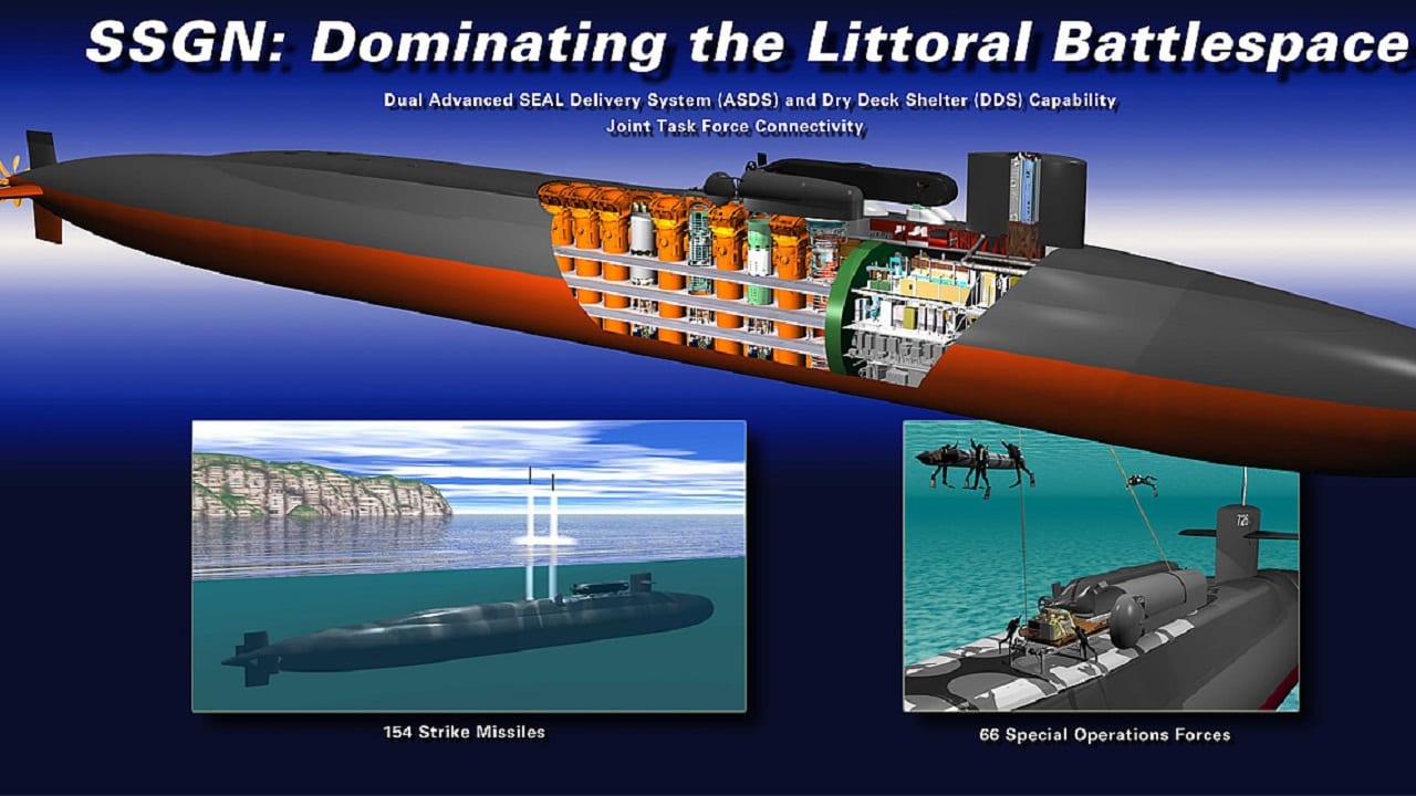 Ohio-class SSGN. Image Credit: US Military.