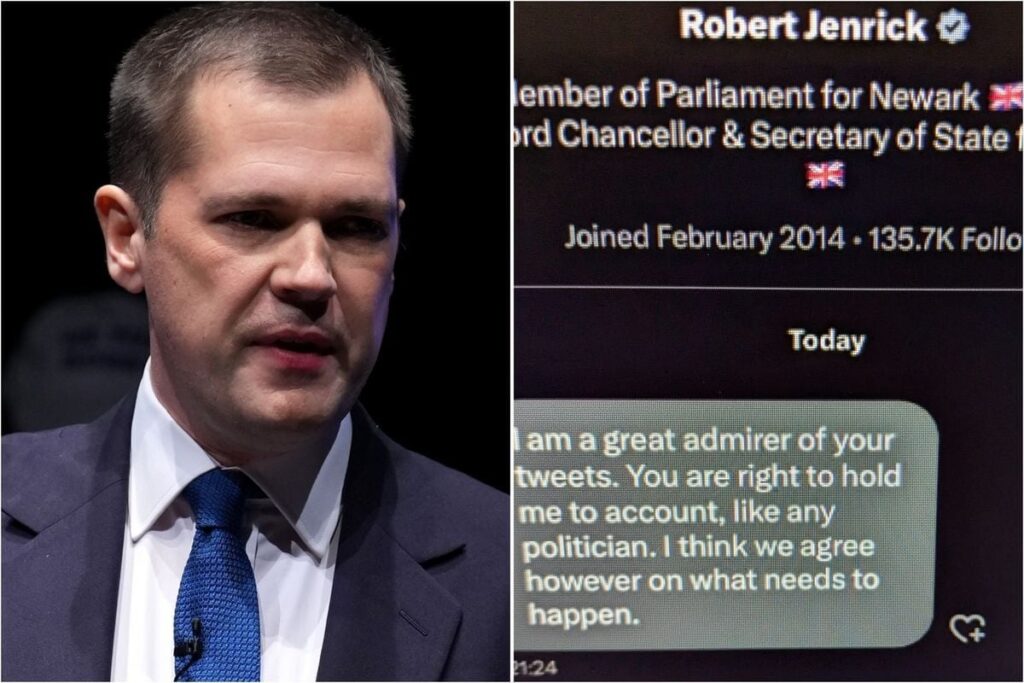 Robert Jenrick says he’s a ‘great admirer’ of a popular far-right X account