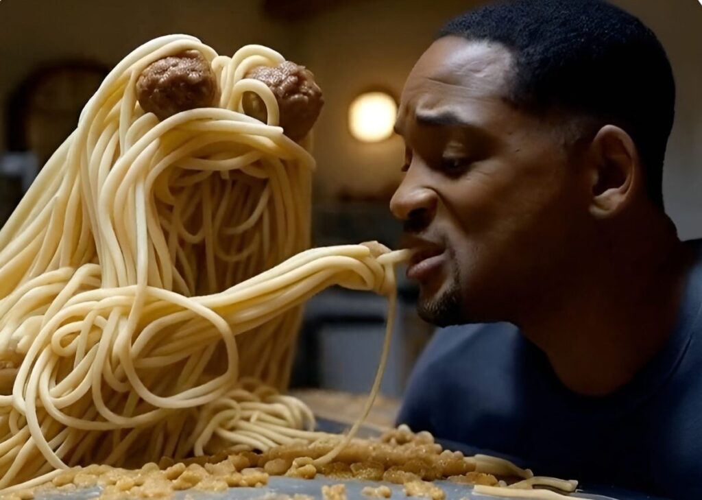 Will Smith eating spaghetti and other weird AI benchmarks that took off in 2024 Will Smith spaghetti AI video