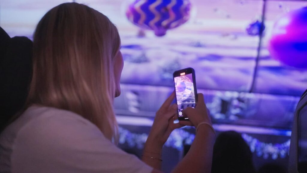 Passengers on Air New Zealand flight from San Francisco to Auckland experience Christmas in the sky