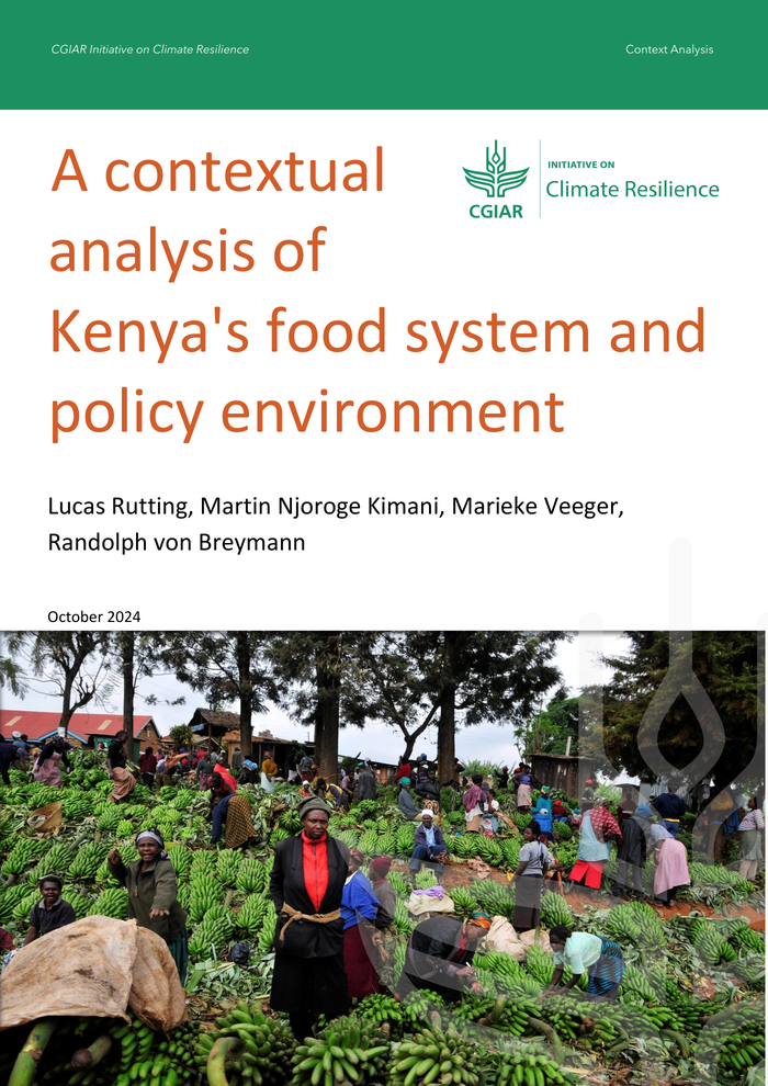 A contextual analysis of Kenya’s food system and policy environment – Kenya A contextual analysis of Kenya's food system and policy environment - Kenya