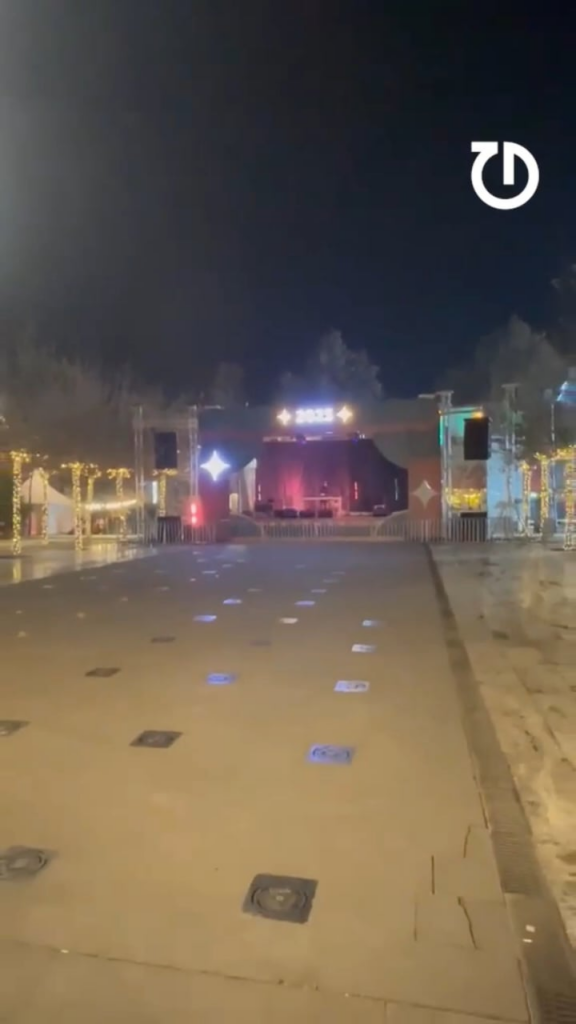 Situation on 'New Year Village' set up by Tbilisi Mayor