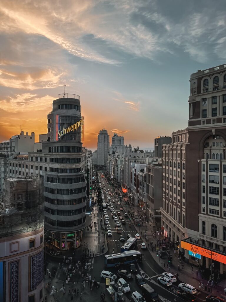 Rooftop sunsets in Madrid 🏹